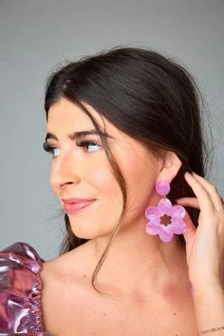 Linny Co Xx BL Gigi Statement Earrings - Bubblegum -US Skirt Sales Store 0D5A80451