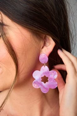 Linny Co Xx BL Gigi Statement Earrings - Bubblegum -US Skirt Sales Store 0D5A80461