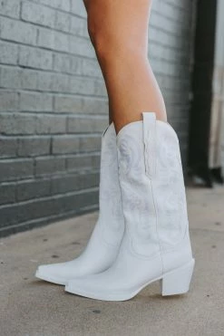 Dagget Western Boot - White -US Skirt Sales Store 0D5A8067