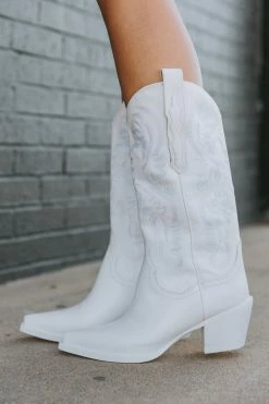 Dagget Western Boot - White -US Skirt Sales Store 0D5A8069