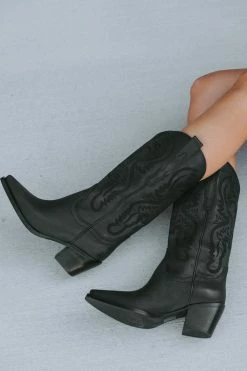 Dagget Western Boot - Black -US Skirt Sales Store 0D5A8075