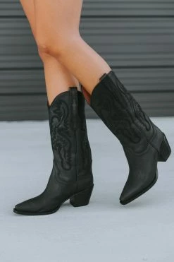 Dagget Western Boot - Black -US Skirt Sales Store 0D5A8082