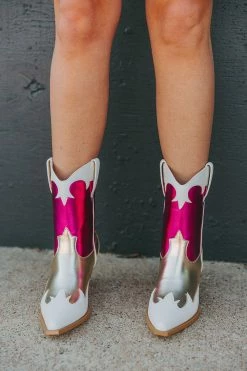 Urie Boots - Pink/Gold 9 Urie Boots - Pink/Gold -US Skirt Sales Store 0D5A8103