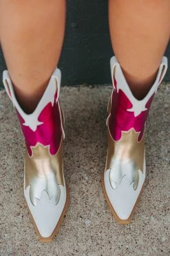 Urie Boots - Pink/Gold 10 Urie Boots - Pink/Gold -US Skirt Sales Store 0D5A8107