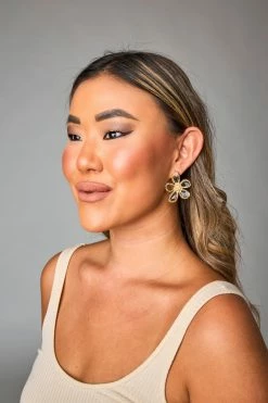 Sonja Flower Earring - Gold