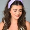 Olivia Patent Leather Headband - Lavender