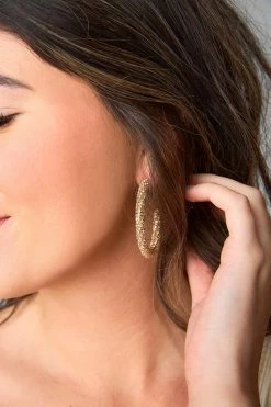 Riley Hoop Earrings - Gold
