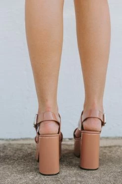 Moody Patent Platform Heel - Warm Blush -US Skirt Sales Store 0D5A8548