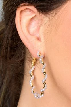 Mac Hoop Earrings - Gold