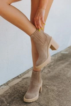 Dolce Vita Caster H2O Booties - Mushroom -US Skirt Sales Store 0D5A8579