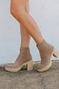 Dolce Vita Caster H2O Booties - Mushroom -US Skirt Sales Store 0D5A8586