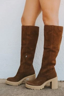 Dolce Vita Corry H2O Suede Boots - Dark Brown -US Skirt Sales Store 0D5A8603