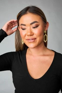 Elliot Statement Earrings - Gold -US Skirt Sales Store 0D5A8658