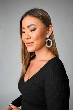 Elliot Statement Earrings - Disco -US Skirt Sales Store 0D5A8661