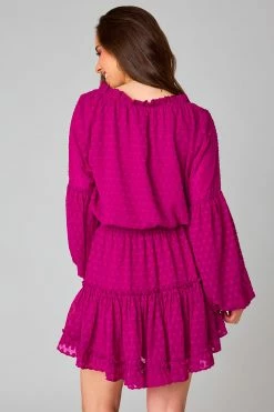 BuddyLove Zozo Elastic Waist Mini Dress - Pink Lady -US Skirt Sales Store 0D5A8732