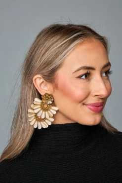 Natalie Statement Earrings - Gold -US Skirt Sales Store 0D5A8832