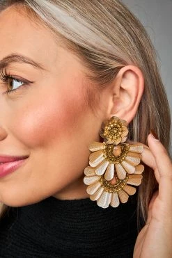 Natalie Statement Earrings - Gold -US Skirt Sales Store 0D5A8841
