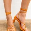 Beatrice Strappy Heel - Tangerine 2 Beatrice Strappy Heel - Tangerine -US Skirt Sales Store 0D5A8900