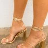 Mahari Strappy Block Heel - Gold -US Skirt Sales Store 0D5A8928