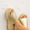 Matisse Peony Platform Sandals - Gold -US Skirt Sales Store 0D5A8956