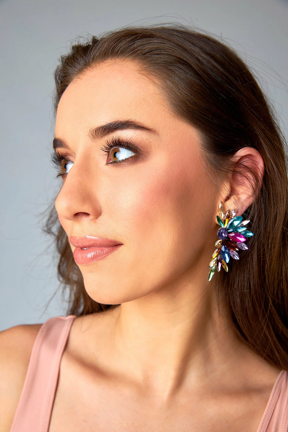 1940s Glam Earrings - Multi 4 1940s Glam Earrings - Multi - Image 2