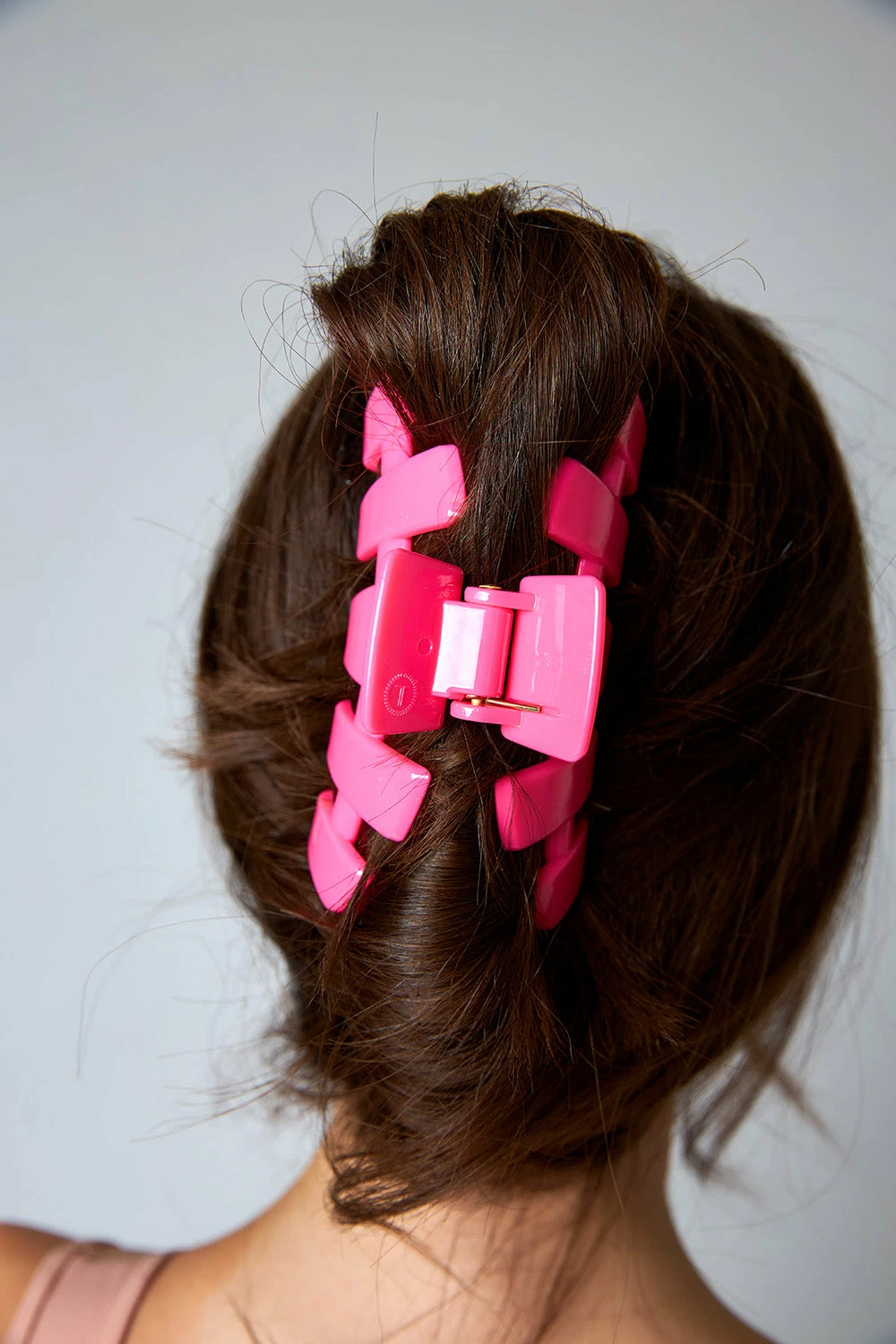 Teleties Large Hair Clip - Hot Pink 5 Teleties Large Hair Clip - Hot Pink - Image 3