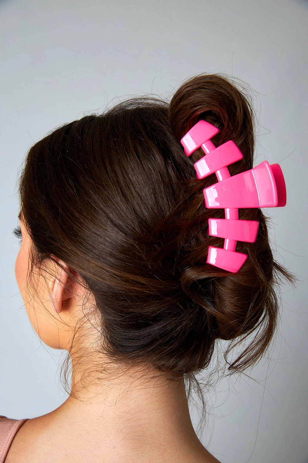 Teleties Large Hair Clip - Hot Pink 3 Teleties Large Hair Clip - Hot Pink