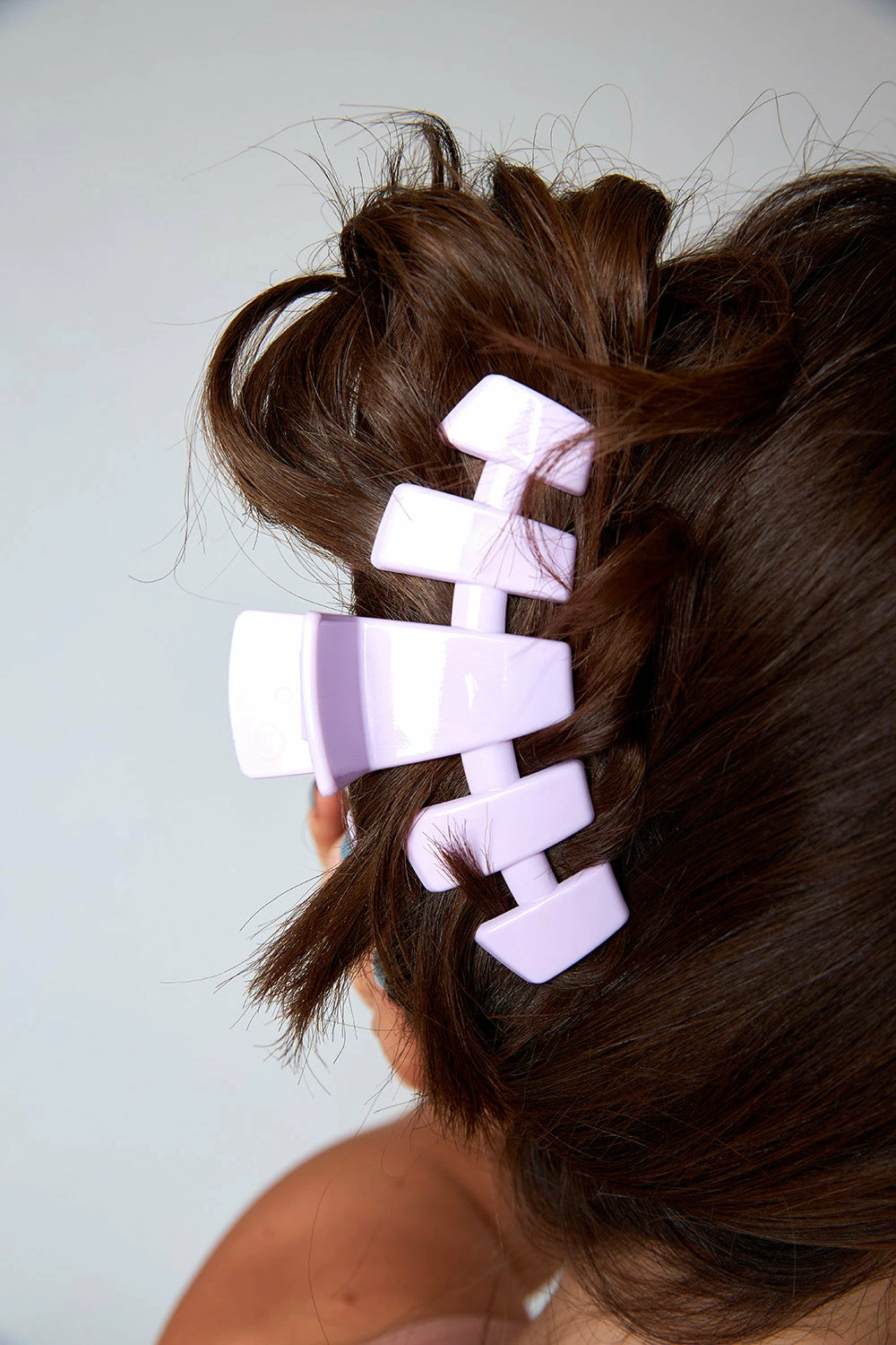 Teleties Large Hair Clip - Lilac 4 Teleties Large Hair Clip - Lilac - Image 2