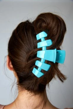 Teleties Large Hair Clip - Baby Blue