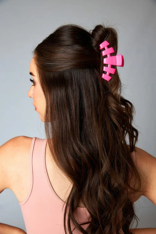 Teleties Medium Hair Clip - Hot Pink -US Skirt Sales Store 0D5A9268