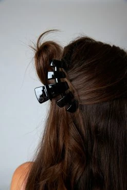 Teleties Medium Hair Clip - Jet Black
