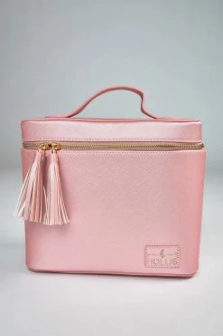 Hollis Lux Makeup Organizer - Blush