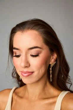 Scarlett Drop Earrings - Gold -US Skirt Sales Store 0D5A9480 2