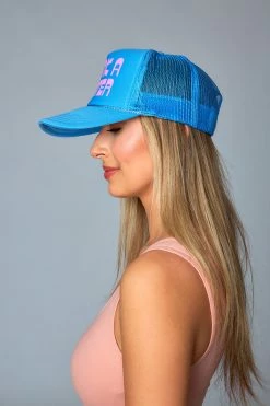 Drink A Water Trucker Hat - Cool Blue -US Skirt Sales Store 0D5A95081