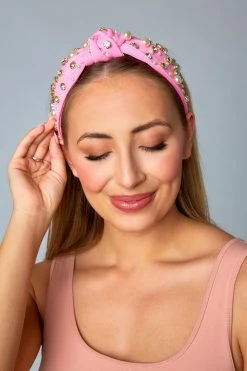 Charlotte Studded Headband - Bubblegum -US Skirt Sales Store 0D5A9523
