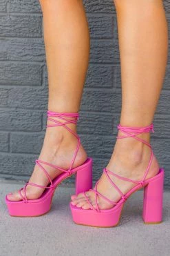 Maude Platform Heel - Rose