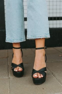 EXE Ophelia Platform Heel - Black -US Skirt Sales Store 0D5A9848