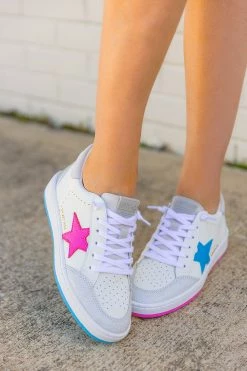 Mismatched 3 Sneaker - Pink/Blue