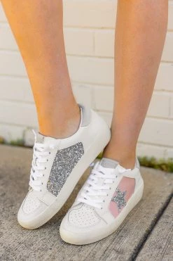 Mismatched 2 Sneaker - Pink/Silver -US Skirt Sales Store 0D5A9891