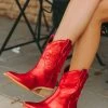 Zahara Western Boot - Red 2 Zahara Western Boot - Red -US Skirt Sales Store 0D5A9975