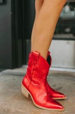 Zahara Western Boot - Red 9 Zahara Western Boot - Red -US Skirt Sales Store 0D5A9978