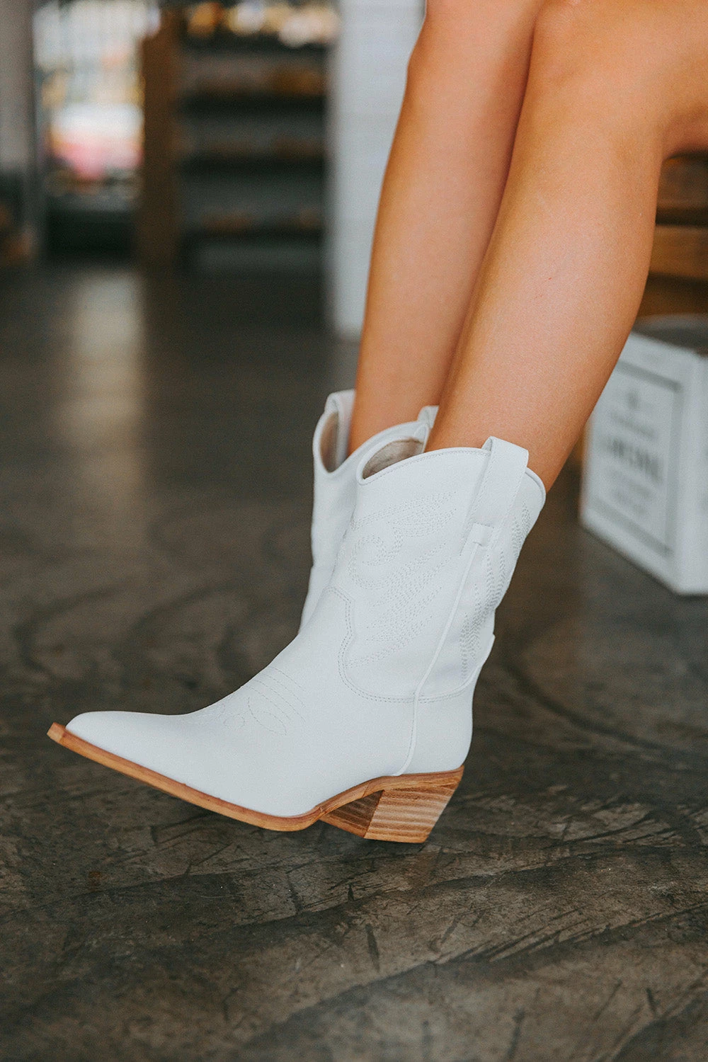 Zahara Western Boot - White 6 Zahara Western Boot - White - Image 4