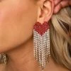 Falling In Love Heart Earrings - Red -US Skirt Sales Store 11.14Linesheet3017