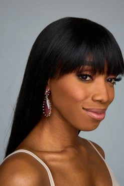 Teardrop Statement Earrings - Dusty Rose -US Skirt Sales Store 11.14Linesheet3086