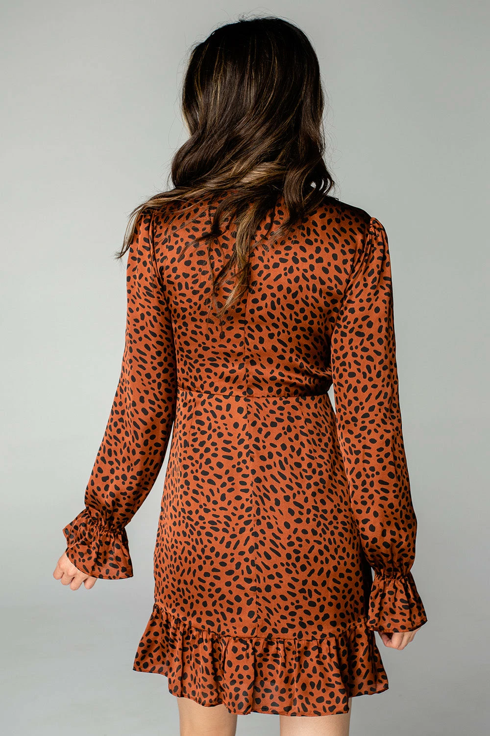 BuddyLove Alicia V-Neck Dress - Cinnamon 6 BuddyLove Alicia V-Neck Dress - Cinnamon - Image 4