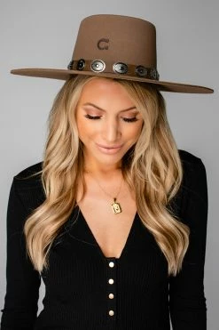 CHARLIE 1 HORSE High Desert Hat - Pecan -US Skirt Sales Store 2Q6A3174