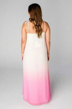 BuddyLove Barton Tie Shoulder Maxi Dress - Papaya -US Skirt Sales Store 2Q6A3681