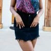BuddyLove Sharon Distressed Mini Skirt - Black -US Skirt Sales Store 2Q6A4887