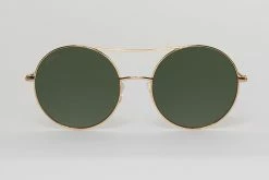 BuddyLove Capri Round Double Bridge Sunglasses - Brown -US Skirt Sales Store 2Q6A5242