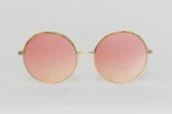 BuddyLove Farrah Round Metal Sunglasses - Pink 14 BuddyLove Farrah Round Metal Sunglasses - Pink -US Skirt Sales Store 2Q6A5475